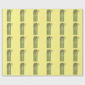 アスパラガス漫画イラストレーション ラッピングペーパー (フラット)