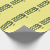 アスパラガス漫画イラストレーション ラッピングペーパー (角)