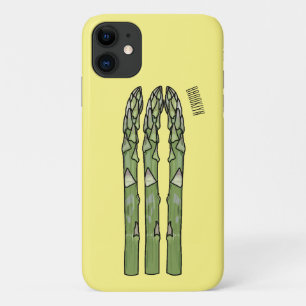 アスパラガス漫画イラストレーション iPhone 11 ケース