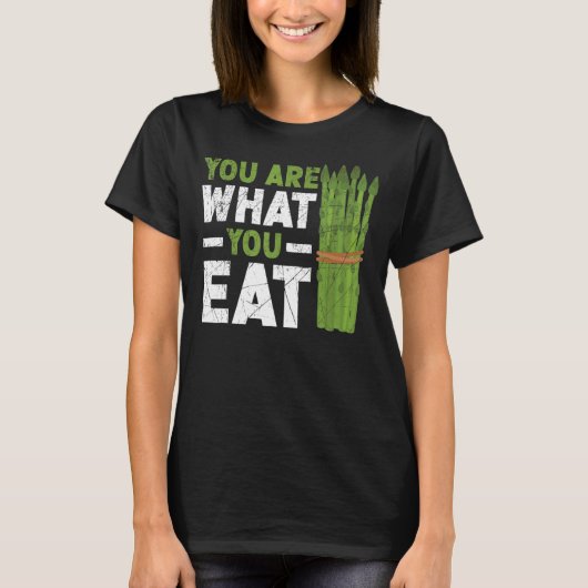 アスパラガス食べ野菜ベジタリア Tシャツ (正面)