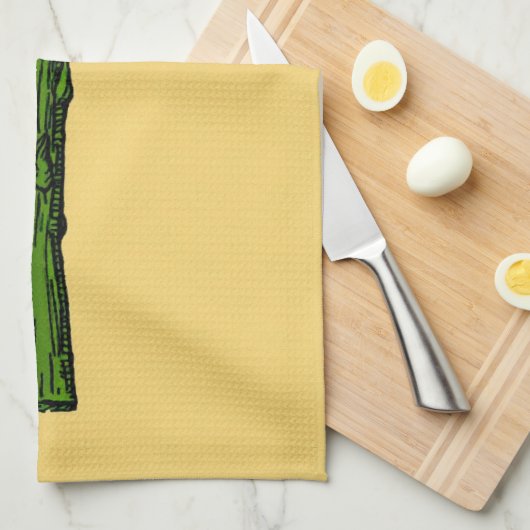アスパラガス キッチンタオル (四つ折り)