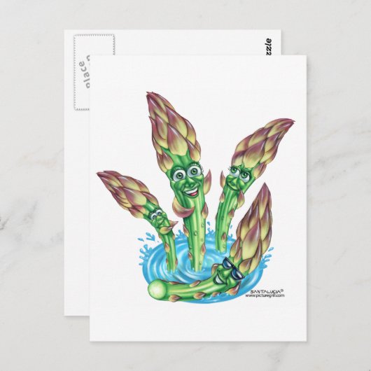 アスパラガス ポストカード (正面/裏面)