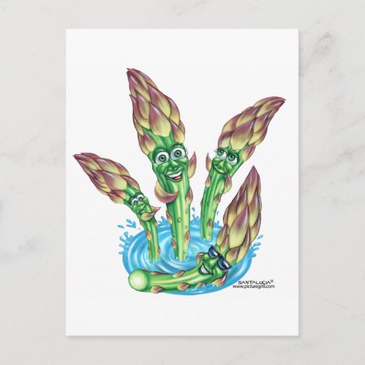 アスパラガス ポストカード (正面)