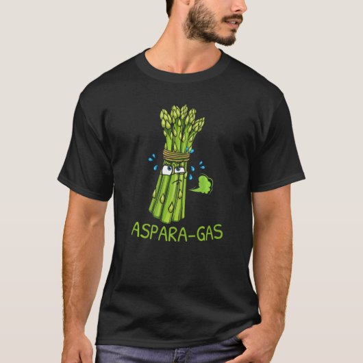 アスパラガス 野菜 ガーデン ベジタリアン ヴィーガン Tシャツ (正面)