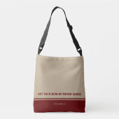 アスピレ感動的ハイアインスパイアバルガンディ・カーキ クロスボディバッグ (裏面)