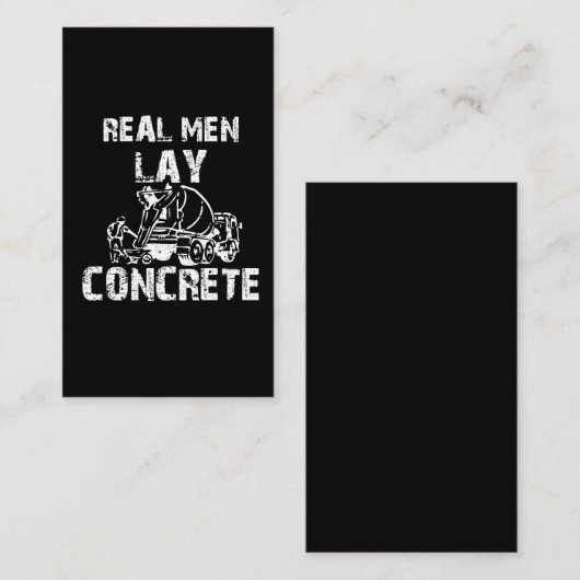 アスファルおもしろいトロードワーカーセメント舗装材 名刺 (正面/裏面)