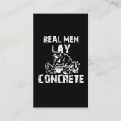 アスファルおもしろいトロードワーカーセメント舗装材 名刺 (正面)