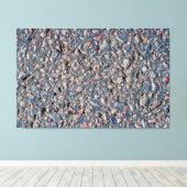 アスファルトと小石のテクスチャ キャンバスプリント (インサイチュ (ウッドフロア))