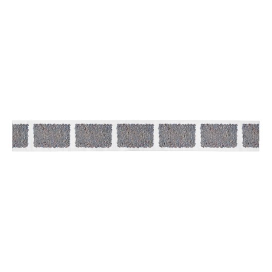 アスファルトと小石のテクスチャ グログランリボン (正面)