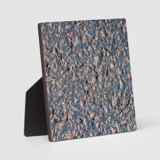 アスファルトと小石のテクスチャ フォトプラーク (正面)