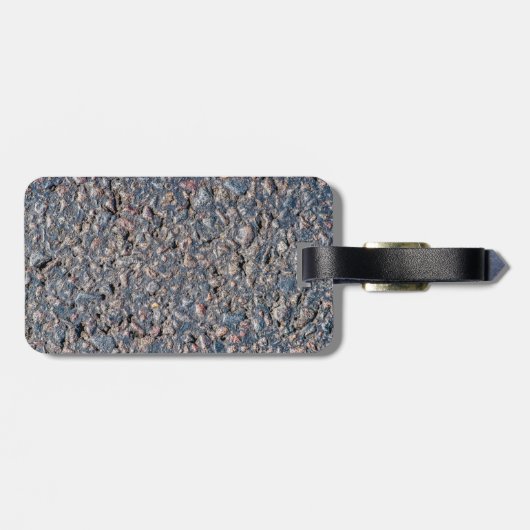 アスファルトと小石のテクスチャ ラゲッジタグ (裏面横)