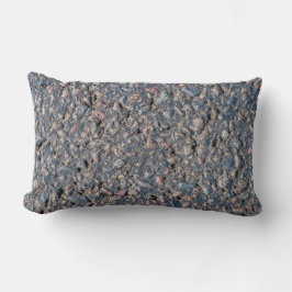 アスファルトと小石のテクスチャ ランバークッション