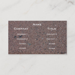 アスファルトイメージのプロフィールカード 名刺