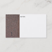 アスファルトイメージのプロフィールカード 名刺 (裏面)