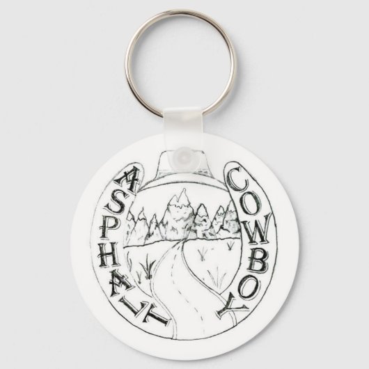 アスファルトカウボーイロゴキーチェーン キーホルダー (正面)