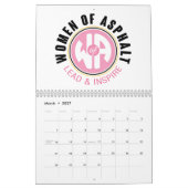 アスファルトカレンダーの女性 カレンダー (3月 2027)