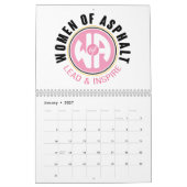 アスファルトカレンダーの女性 カレンダー (1月 2027)