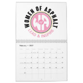 アスファルトカレンダーの女性 カレンダー (2月 2027)