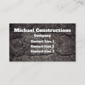 アスファルトコンクリート建築ワーカーモノグラム 名刺 (裏面)