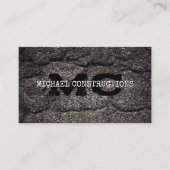 アスファルトコンクリート建築ワーカーモノグラム 名刺 (正面)