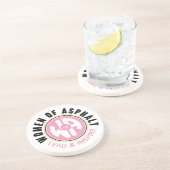 アスファルトコースターの女性 コースター (側面)