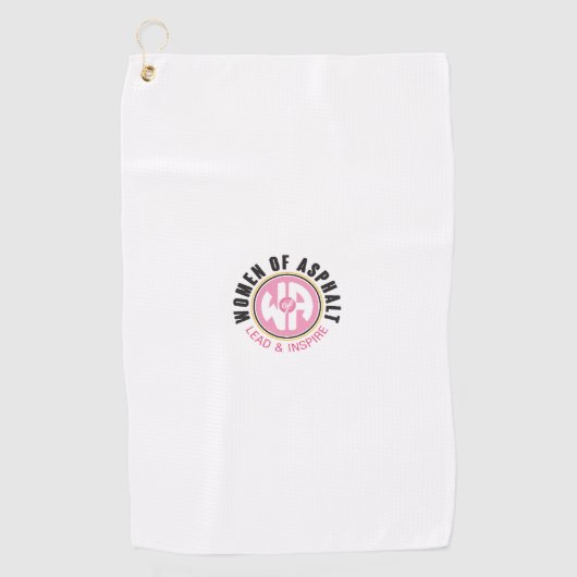 アスファルトゴルフタオルの女性 ゴルフタオル (正面)