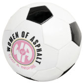 アスファルトサッカーボールの女性 サッカーボール (3/4)