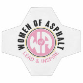 アスファルトサッカーボールの女性 サッカーボール (フラット)