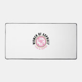 アスファルトデスクマットの女性 デスクマット (正面)