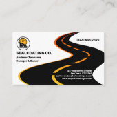 アスファルトドライブウェイシーリング会社 名刺 (正面)