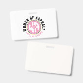 アスファルトバッジの女性 バッジ (正面＆裏面)