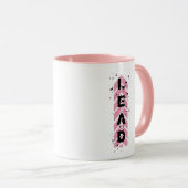 アスファルトバージニアコーヒーマグのピンクの女性 マグカップ (正面右)