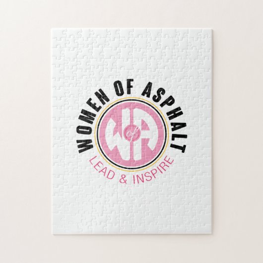 アスファルトパズルの女性 ジグソーパズル (縦)