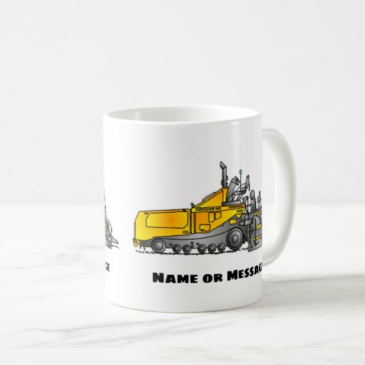 アスファルトパーバーマグカップ、建築マグカップ、トラックマグカップ コーヒーマグカップ (正面右)