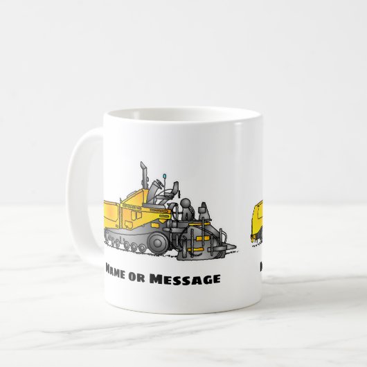 アスファルトパーバーマグカップ、建築マグカップ、トラックマグカップ コーヒーマグカップ (正面左)