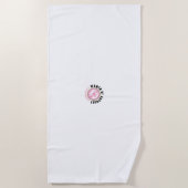 アスファルトビーチタオルの女性 ビーチタオル (正面)