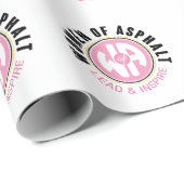 アスファルトラッピングの女性紙 ラッピングペーパー (ロールコーナー)