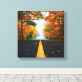 アスファルトロード キャンバスプリント (インサイチュ (ウッドフロア))