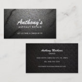 アスファルト修理スローガンビジネスカード 名刺 (正面/裏面)