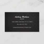 アスファルト修理スローガンビジネスカード 名刺 (裏面)