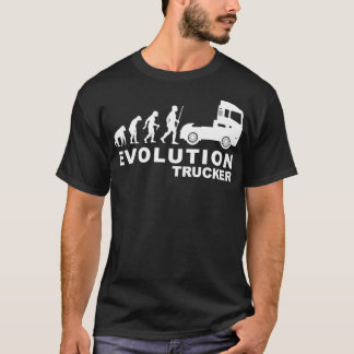 アスファルト戦士トラック車進化 Tシャツ