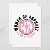 アスファルト折り畳みカードの女性 シーズンカード (正面/裏面)