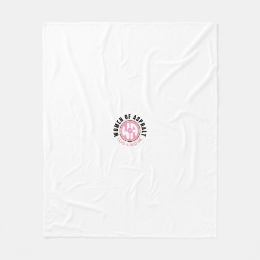 アスファルト毛布の女性 フリースブランケット (正面)