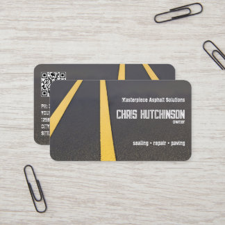 アスファルト舗装カスタムQR 名刺
