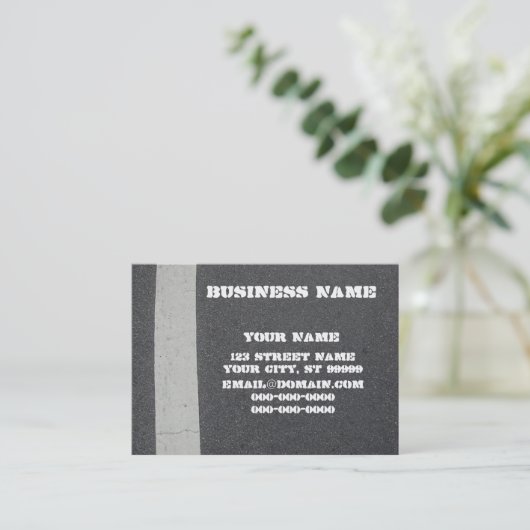 アスファルト舗装用名刺 名刺 (スタンド正面)