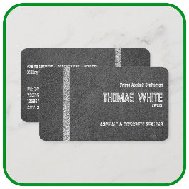 アスファルト舗装 名刺