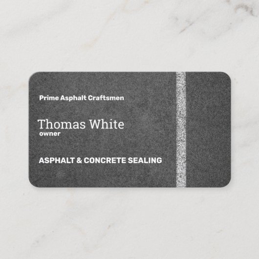 アスファルト 名刺 (正面)
