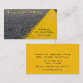 アスファルト&舗装/ドライブウェイ建築サービス 名刺 (正面/裏面)