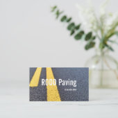 アスファルト、舗装、建築、道路工事事業B 名刺 (スタンド正面)