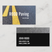 アスファルト、舗装、建築、道路工事事業B 名刺 (正面/裏面)